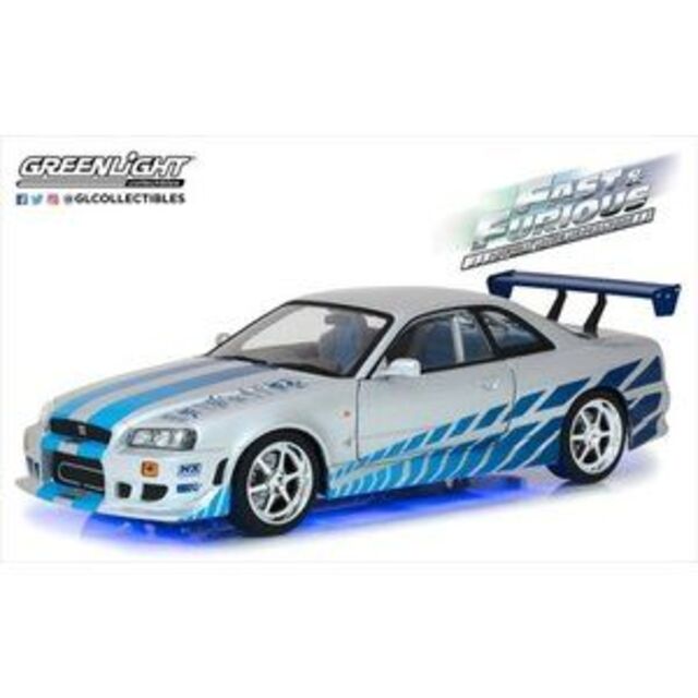 激レア ワイルドスピード 1/18 スカイライン ネオンライト 搭載タイプミニカー