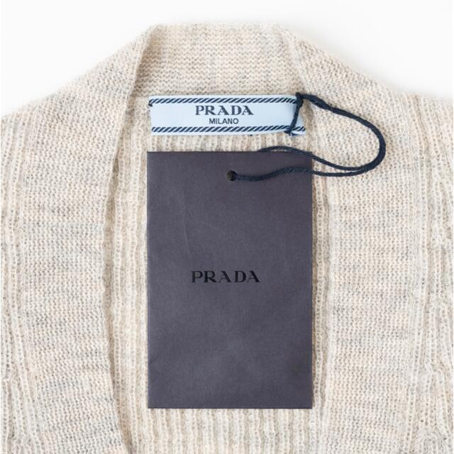 PRADA(プラダ)のPRADA◆プラダ アルパカ毛100% ロングカーディガン Vネック ニット　 レディースのトップス(カーディガン)の商品写真