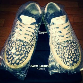 サンローラン(Saint Laurent)のSAINT LAURENT PARIS 14SS ベイビーキャット スニーカー(スニーカー)