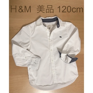 エイチアンドエム(H&M)のＨ&M  白シャツ 120cm(ブラウス)