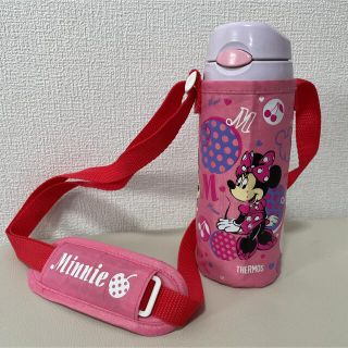 サーモス(THERMOS)のTHERMOS ストロー付き　水筒　400ml キッズ　ディズニー　女の子(水筒)