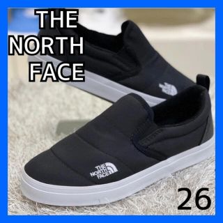 ザノースフェイス(THE NORTH FACE)の【新品】【スピード発送】ザノースフェイス スリッポン スニーカー 男女 26㎝黒(スリッポン/モカシン)