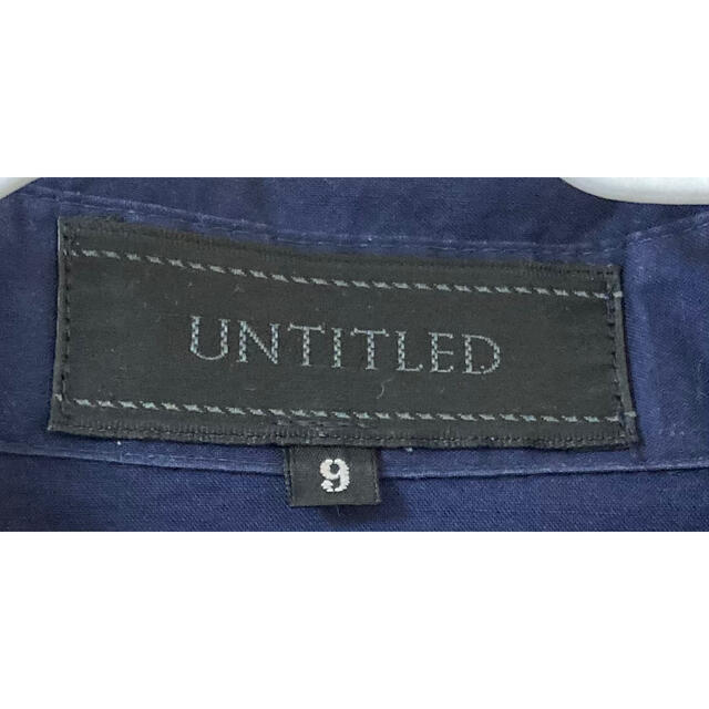 UNTITLED(アンタイトル)のUNTITLED アンタイトル★シャツ M ネイビー レディースのトップス(シャツ/ブラウス(半袖/袖なし))の商品写真