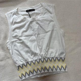 ザラ(ZARA)の新品 ZARA ノースリーブ トップス タンクトップ(タンクトップ)