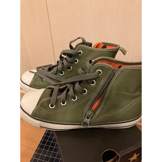 CONVERSE(コンバース)のconverse 21cm カーキ　スニーカー キッズ/ベビー/マタニティのキッズ靴/シューズ(15cm~)(スニーカー)の商品写真