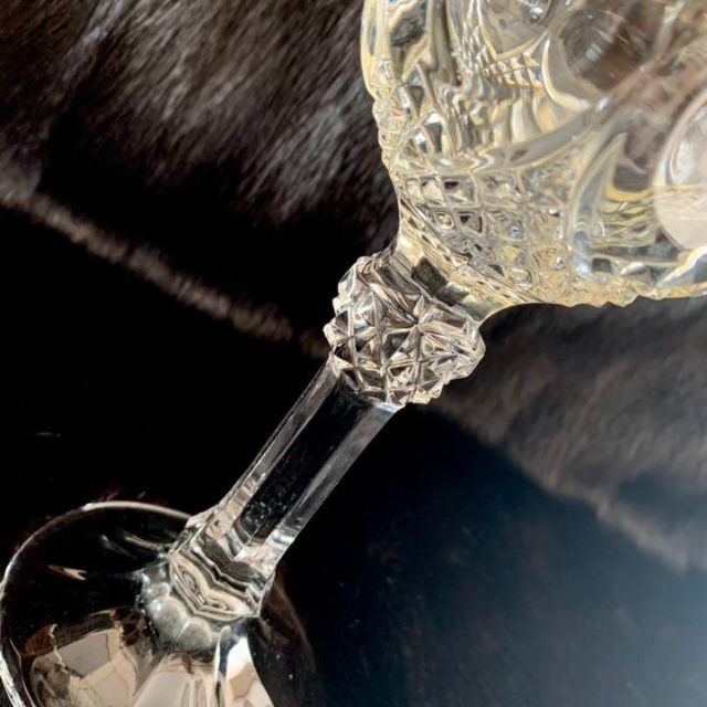 G3 [極希少]オールド バカラ BACCARAT ワイングラス レモングリーングラス/カップ