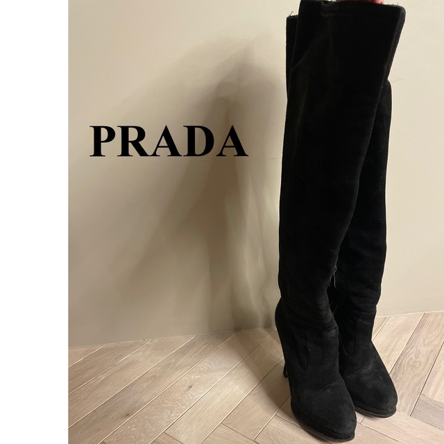 PRADA(プラダ)のPRADA ニーハイブーツ　37 レディースの靴/シューズ(ブーツ)の商品写真