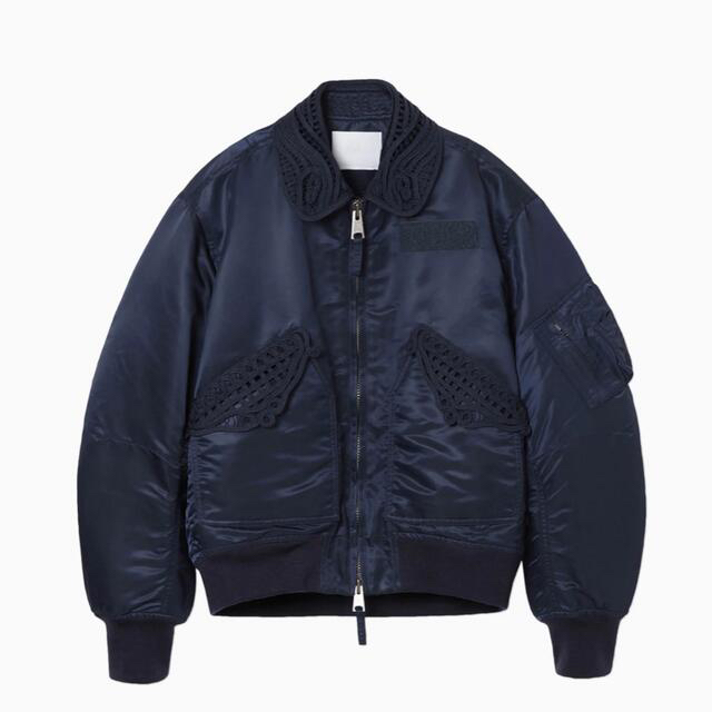 国内正規品】 mame navy - Jacket Flight Embroidered Cording