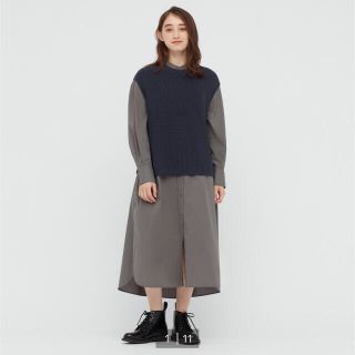 ユニクロ(UNIQLO)の新品　ユニクロ　サイドスリットベスト(ベスト/ジレ)