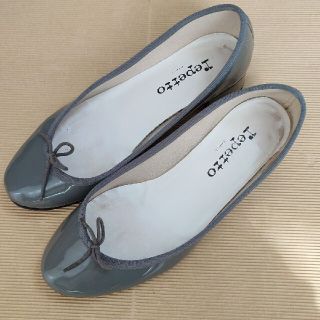 レペット(repetto)のレペット★太ヒールパンプス★グレー★37.5(ハイヒール/パンプス)