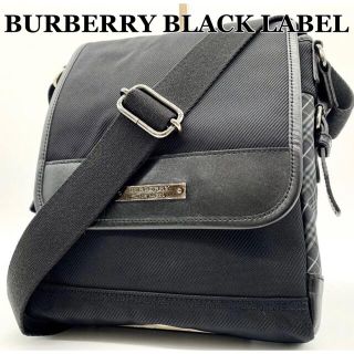 バーバリーブラックレーベル(BURBERRY BLACK LABEL)の【極美品】バーバリーブラックレーベル ショルダーバッグ ノバチェック キャンバス(ショルダーバッグ)