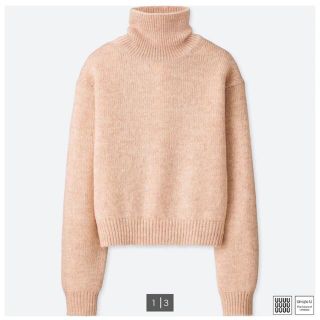 ユニクロ(UNIQLO)の新品 ユニクロ メランジタートルネックセーター L(ニット/セーター)