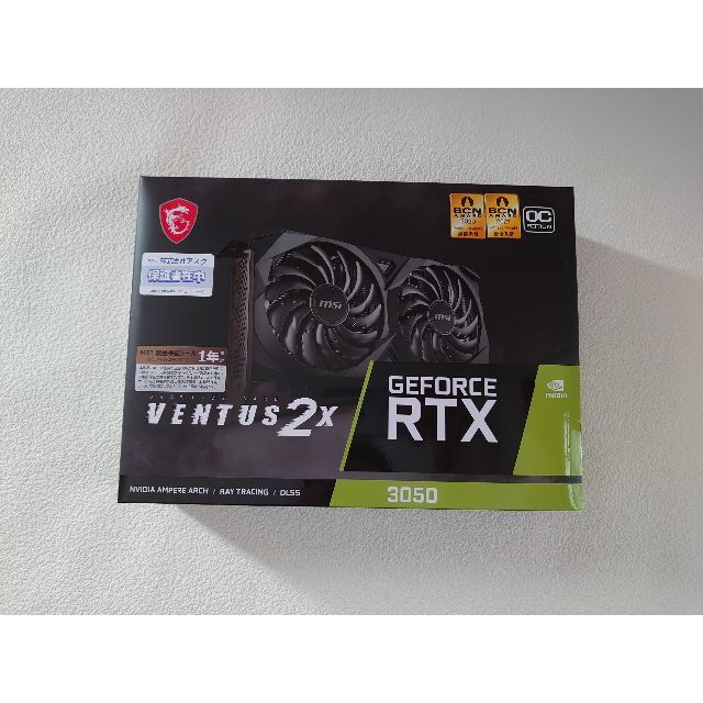 新品 MSI GeForce RTX 3050 VENTUS 2X 8G OC