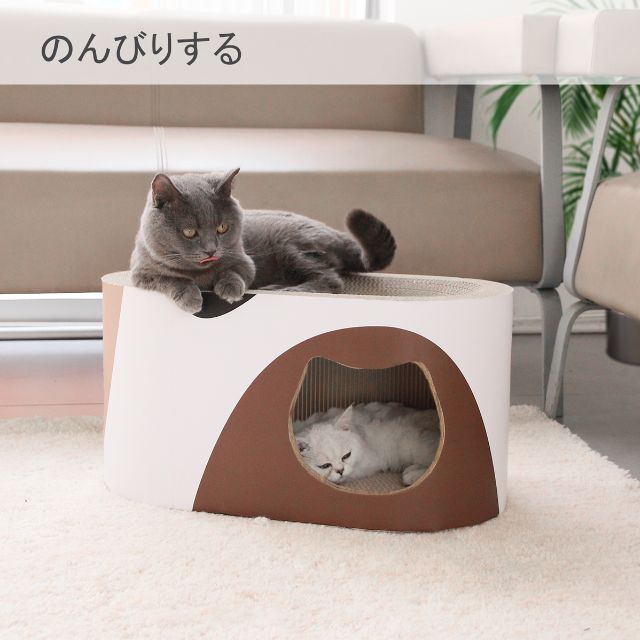 ♡隠れん坊ハウス**新型猫爪とぎ 再入荷*