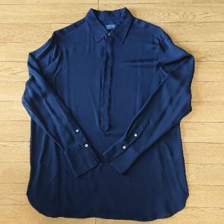 ポロラルフローレン(POLO RALPH LAUREN)の超美品 一回着用 ポロラルフローレン  レディースXLサイズ シルクシャツ(シャツ/ブラウス(長袖/七分))