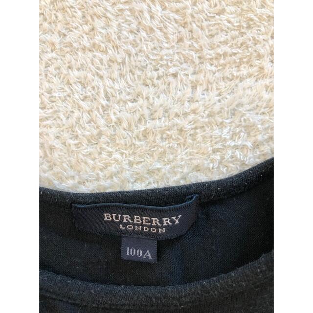 BURBERRY(バーバリー)のバーバリー女の子フリル型リボンTシャツの間チェックサイズ100 キッズ/ベビー/マタニティのキッズ服女の子用(90cm~)(Tシャツ/カットソー)の商品写真