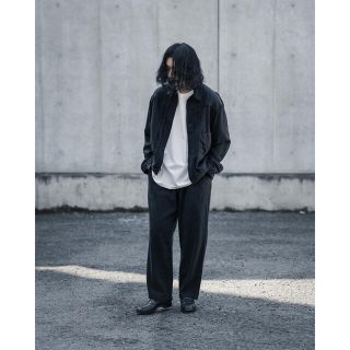 COMOLI - COMOLI シルクネップ ドローストリングパンツ 22SSの ...