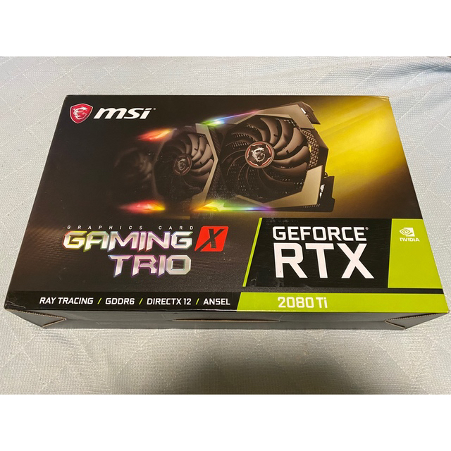 スマホ/家電/カメラMSI GeForce RTX 2080Ti GAMING X TRIO