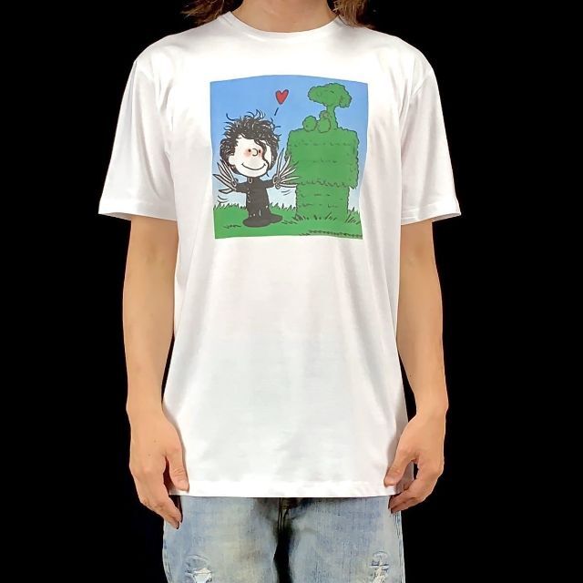 【BANKSY】新品 プリント ホワイト Tシャツ ストリート コーディネート