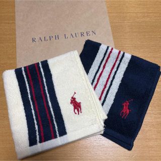 ラルフローレン(Ralph Lauren)の新品　ラルフローレン　タオルハンカチ　8枚(ハンカチ/ポケットチーフ)