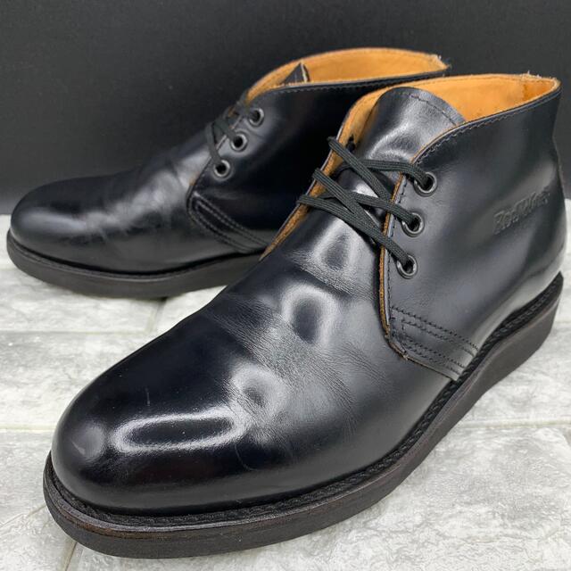 REDWING(レッドウィング)のRed Wing レッドウィング ポストマン チャッカブーツ 本革 ブラック メンズの靴/シューズ(ブーツ)の商品写真