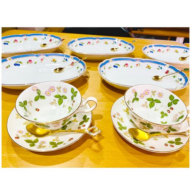 WEDGWOOD - 【未使用・美品】食器 ウェッジウッド ワイルドストロベリー カップ&ソーサーの通販 by ツヤツヤ's shop