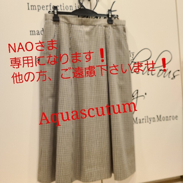 AQUA SCUTUM(アクアスキュータム)のAquascutum フレアスカート レディースのスカート(ひざ丈スカート)の商品写真