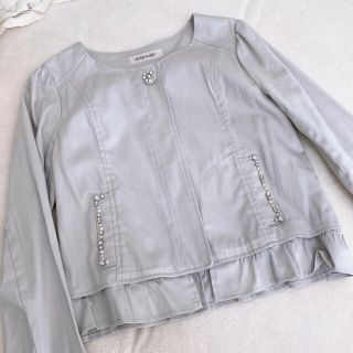 ミッシュマッシュ(MISCH MASCH)のミッシュマッシュ♡ビジュージャケット新品(ノーカラージャケット)