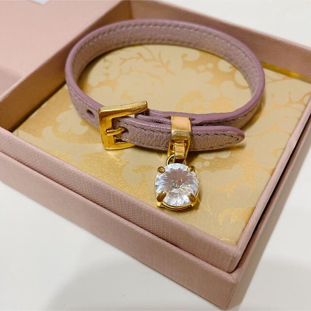 miumiu - miumiu マドラスレザーブレスレット ピンクの通販 by M