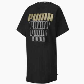 プーマ(PUMA)のプーマ ドレス ワンピース XL PUMA 黒 新品未使用未開封(ひざ丈ワンピース)
