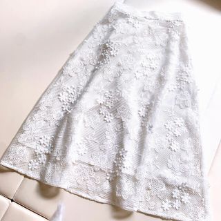 ウィルセレクション(WILLSELECTION)のウィルセレクション♡レーススカート(ひざ丈スカート)