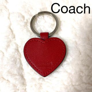 コーチ(COACH)の専用です　Coach♡赤の可愛いキーリング　レザー(キーホルダー)