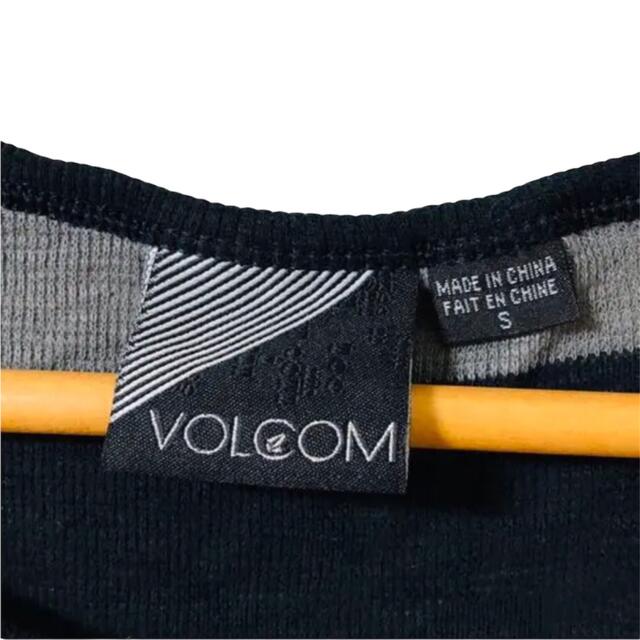 volcom(ボルコム)の【美品】ボルコム ボーダー半袖サマーニットトップスVOLCOMレディースウェア レディースのトップス(ニット/セーター)の商品写真