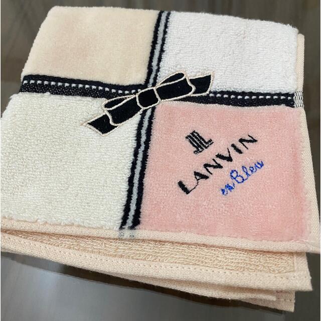 LANVIN en Bleu(ランバンオンブルー)の［新品］LANVIN en Bleu タオル地のハンカチ レディースのファッション小物(ハンカチ)の商品写真