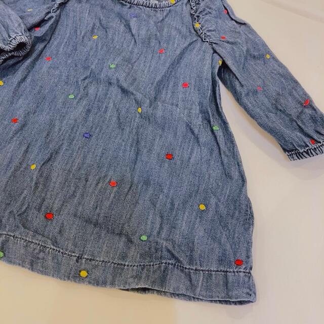 babyGAP(ベビーギャップ)のbabyGAP ドットワンピース　80 キッズ/ベビー/マタニティのベビー服(~85cm)(ワンピース)の商品写真