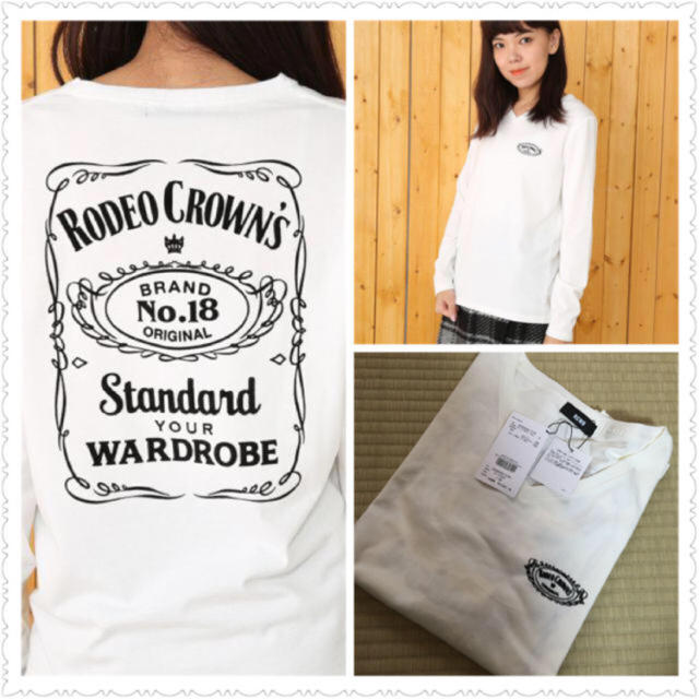 RODEO CROWNS(ロデオクラウンズ)の値下げ！ロデオ♡新作ロンT レディースのトップス(Tシャツ(長袖/七分))の商品写真