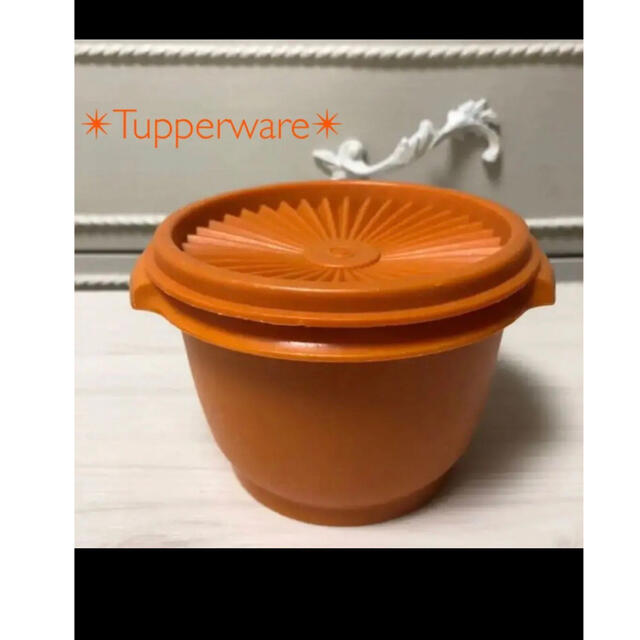 ✴︎Tupperware✴︎タッパーウェア オレンジ.*・゜　.゜・*. インテリア/住まい/日用品のキッチン/食器(容器)の商品写真