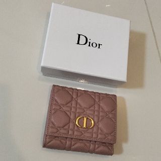 ディオール(Dior)の折り財布　ピンク(財布)