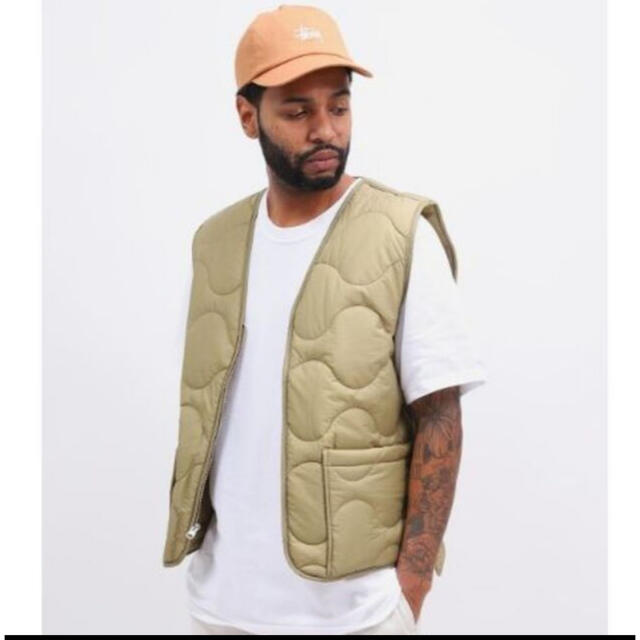 stussy quilted liner vest 即完 21ss