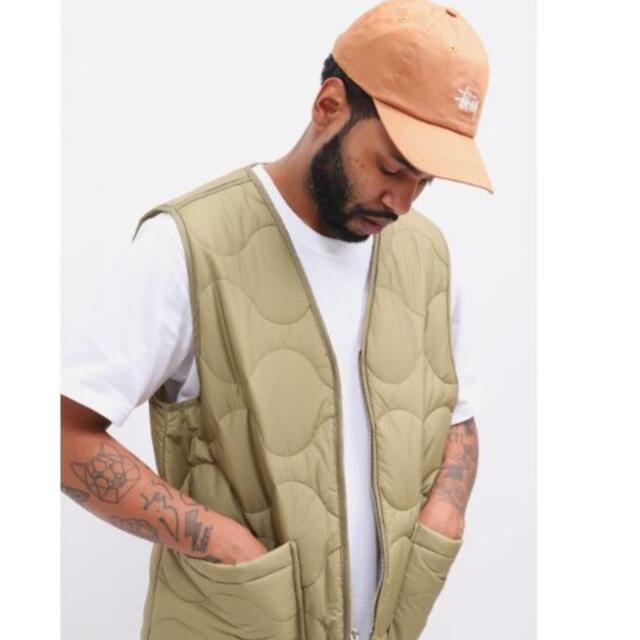 stussy quilted liner vest 即完 21ss