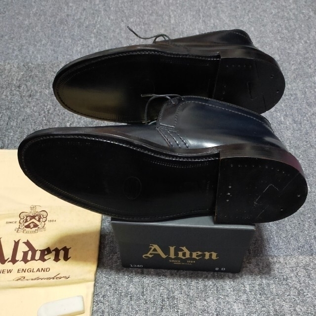 Alden - Alden1340デザートブーツBLACK新品未使用