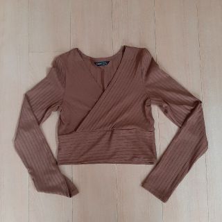 XS SHEIN 丈の短いトップス(カットソー(長袖/七分))