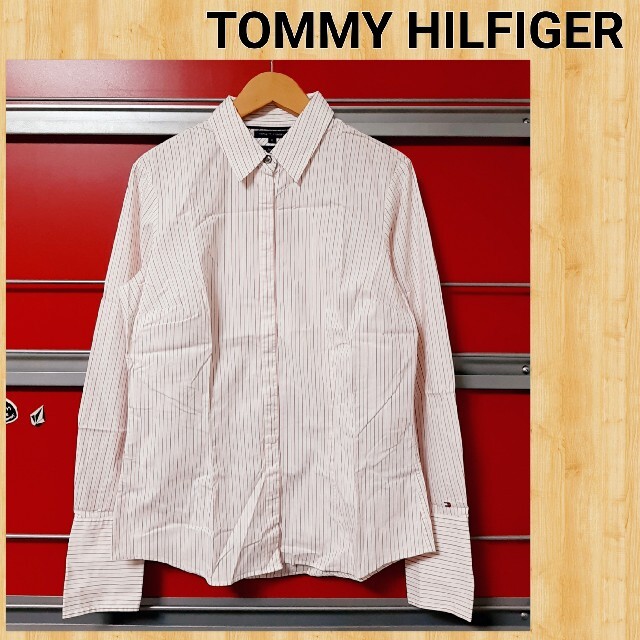 TOMMY HILFIGER(トミーヒルフィガー)のTOMMY HILFIGER トミーヒルフィガー ブラウス ストライプシャツ 8 レディースのトップス(シャツ/ブラウス(長袖/七分))の商品写真