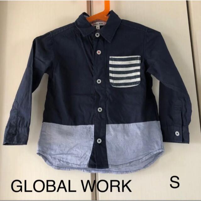 GLOBAL WORK(グローバルワーク)のグローバルワーク  キッズ　切り替え　長袖シャツ キッズ/ベビー/マタニティのキッズ服男の子用(90cm~)(ブラウス)の商品写真