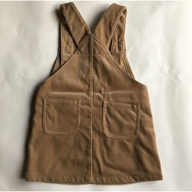 MUJI (無印良品) 無印良品 ジャンパースカート キッズ 100cm コーデュロイ ベージュの通販 by ミキ 無印良品 ジャンパースカート(90cm)