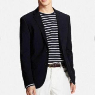 ユニクロ(UNIQLO)の専用⭐︎ユニクロ　スリムフィット　ネイビー Ｌ(テーラードジャケット)