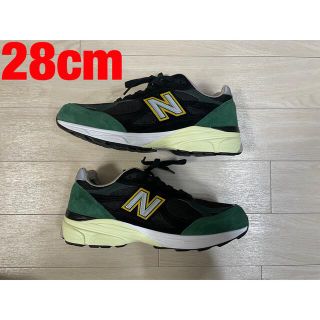 ニューバランス(New Balance)のNew Balance 990V3 "Black/Green/Yellow"(スニーカー)