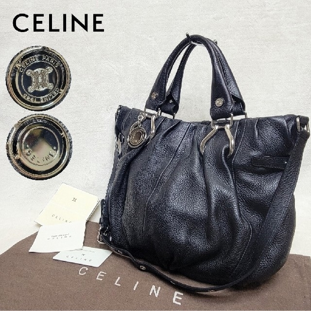 美品 CELINE セリーヌ 2WAY ショルダーバッグ ピローバッグ マカダム