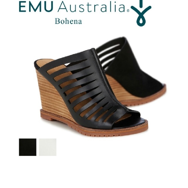 EMU AustraliaBohena　ウエッジソール　サンダルブラック