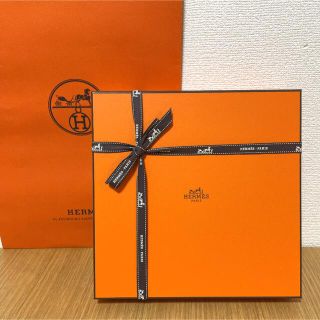 Hermes - 【新品 2枚 ギフト包装】エルメス モザイク 〈プラチナ